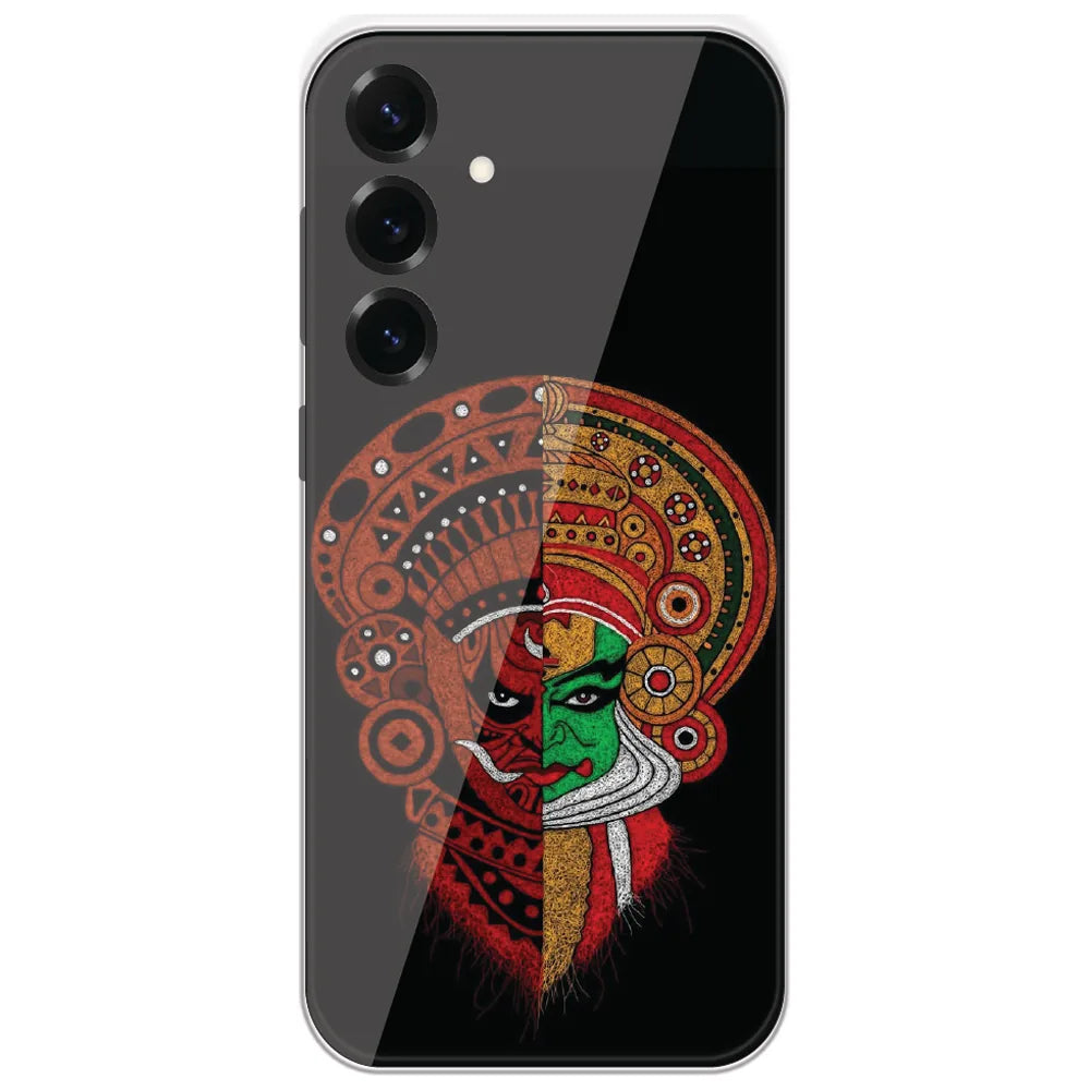 Kathakali Face Art - Printed Silicone Case for Samsung Galaxy S25 Plus
