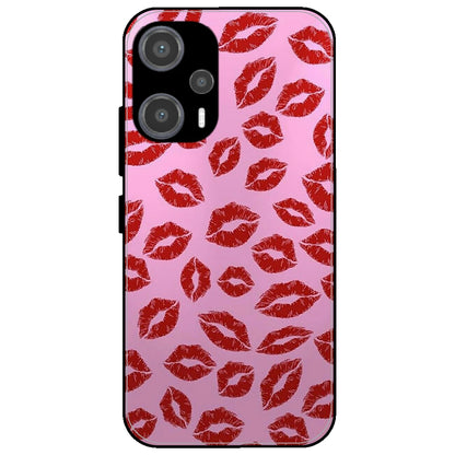 Kisses - Glossy Metal Silicone Case for Poco F5