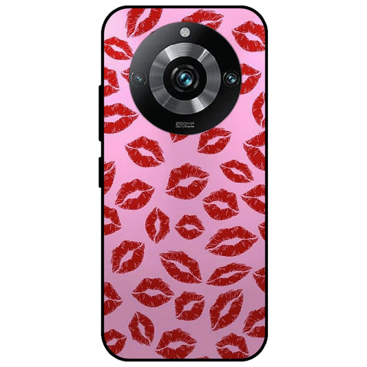 Kisses - Glossy Metal Silicone Case for Realme 11 Pro Plus