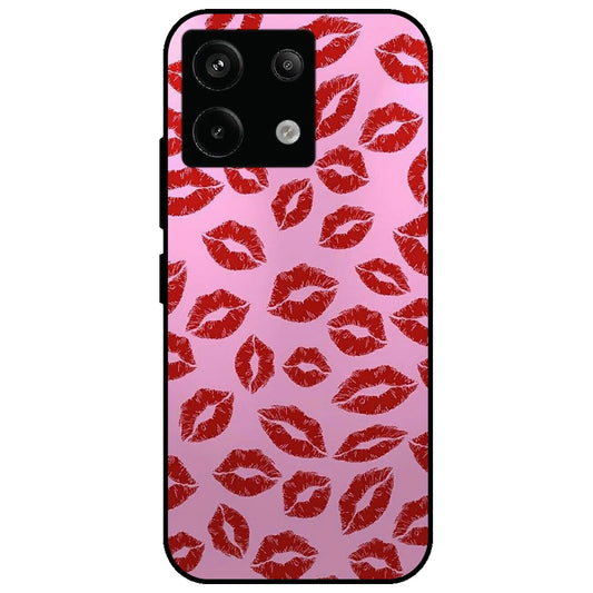 Kisses - Glossy Metal Silicone Case for Redmi Note 13 Pro 5G