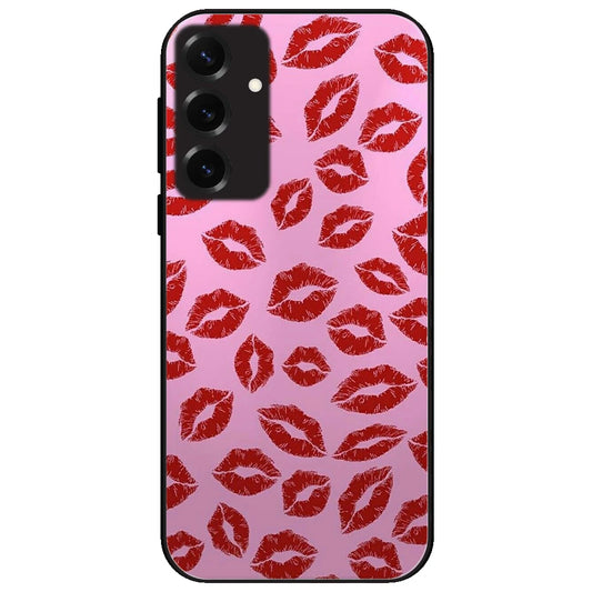 Kisses - Glossy Metal Silicone Case for Samsung Galaxy S25 Plus