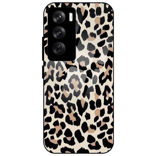 Leopard Print - Glass Case for Oppo Reno 12 Pro