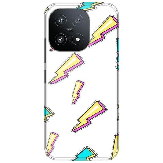 Lighting Bolts - Clear Printed Silicone Case for iQOO 15