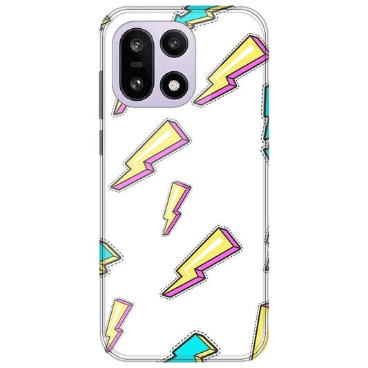 Lighting Bolts - Clear Printed Silicone Case for OnePlus 15