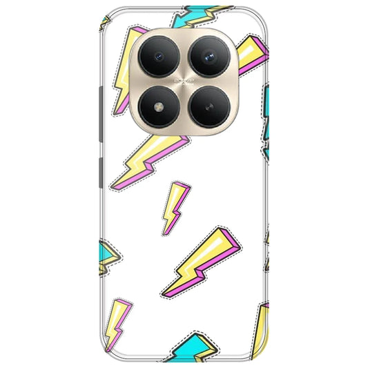 Lighting bolts - Clear Printed Silicone Case for Redmi Note 15 Pro Plus 5G