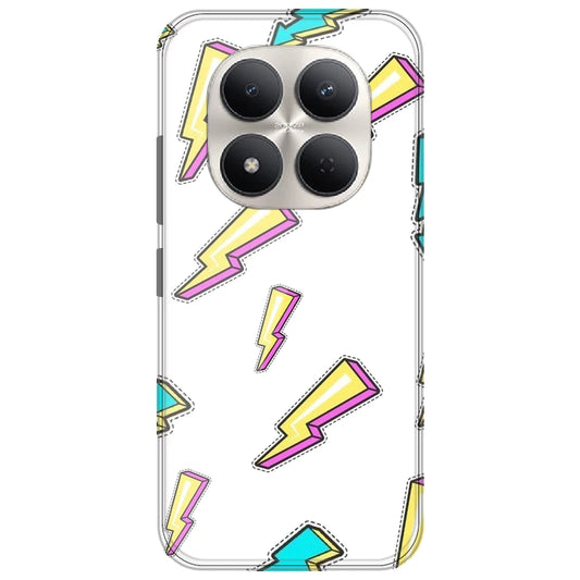 Lighting bolts - Clear Printed Silicone Case for Redmi Note 15 Pro