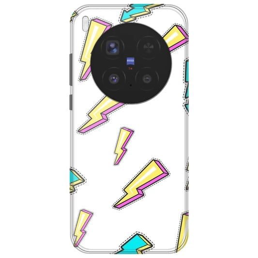 Lighting Bolts - Clear Printed Silicone Case for Vivo X300 Pro