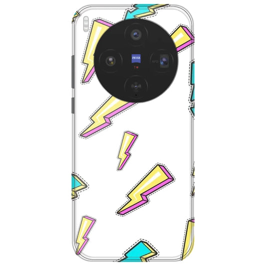 Lighting Bolts - Clear Printed Silicone Case for Vivo X300