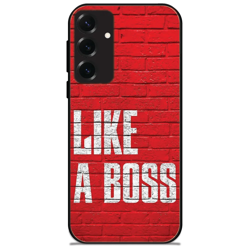 Like A Boss - Glossy Metal Silicone Case for Samsung Galaxy S25 Plus