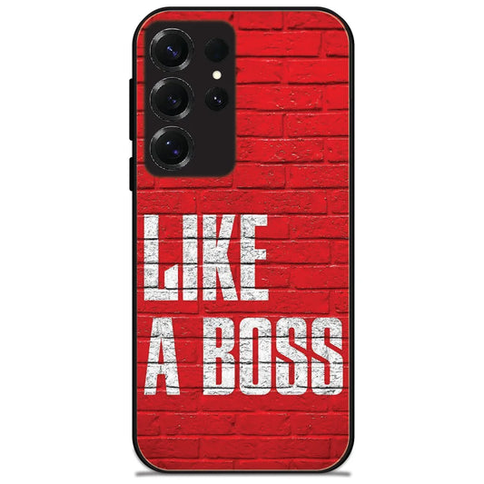 Like A Boss - Glossy Metal Silicone Case for Samsung Galaxy S25 Ultra