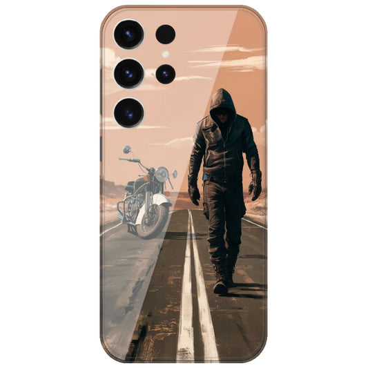 Lone Rider Highway - Printed Silicone Case for Samsung Galaxy S26 Ultra