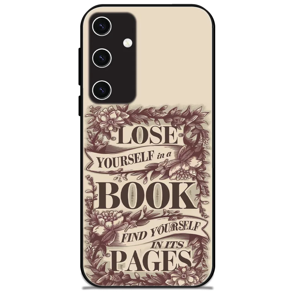 Lose Yourself In Book - Glossy Metal Silicone Case for Samsung Galaxy S23 Plus 5G