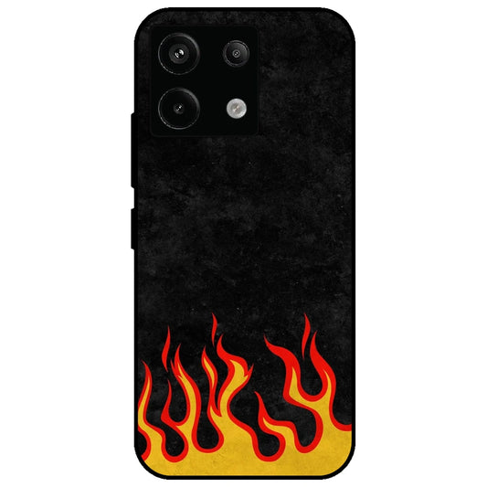Low Flames - Glossy Metal Silicone Case for Redmi Note 13 Pro 5G
