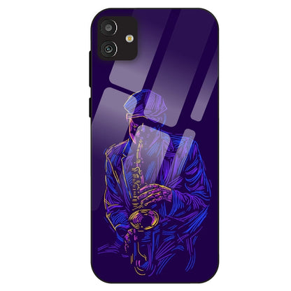 Neon Saxophone Art - Glass Case For Samsung Galaxy M13