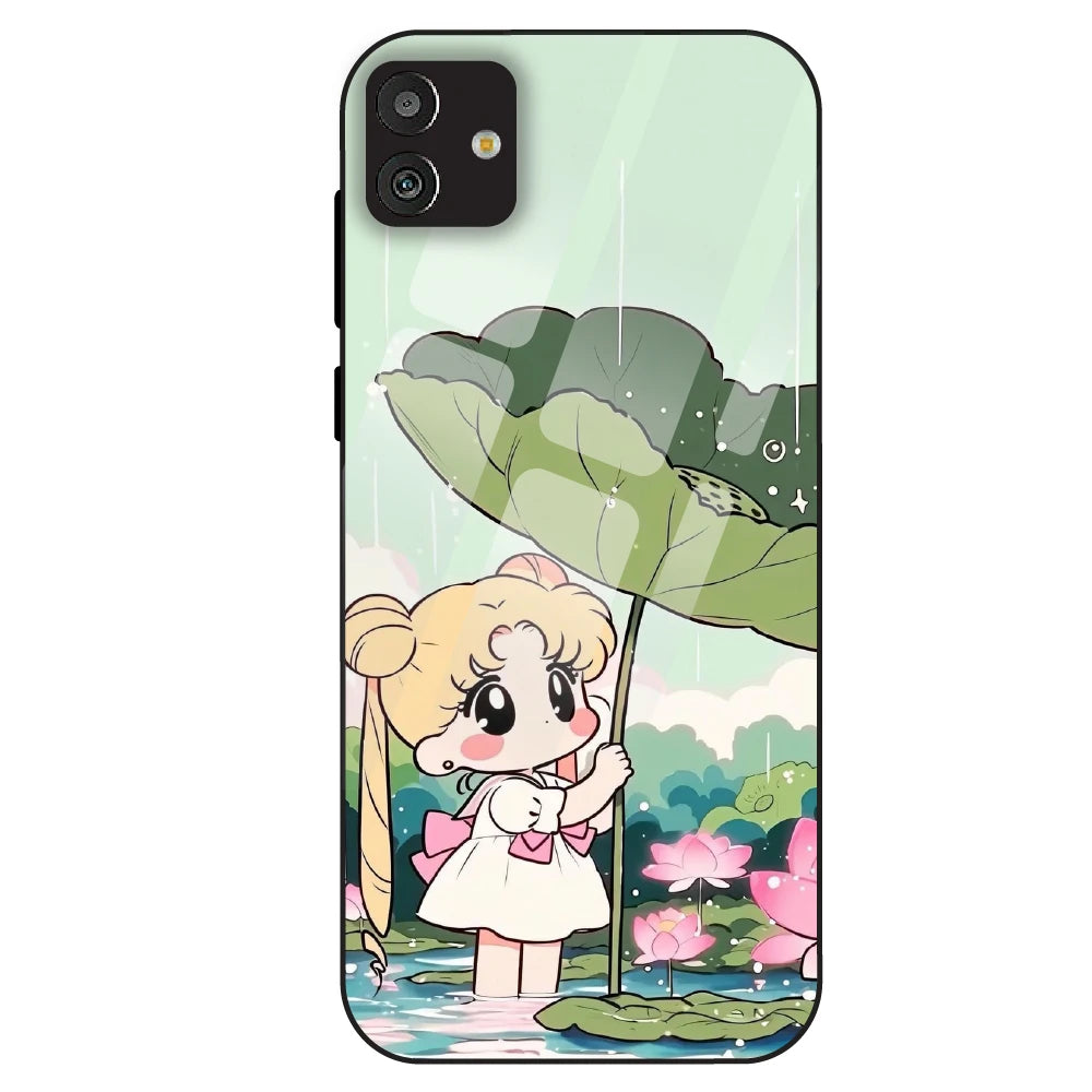 Lotus Girl Aesthetic - Glass Case For Samsung Galaxy M13