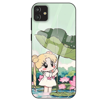 Lotus Girl Aesthetic - Glass Case For Samsung Galaxy M13