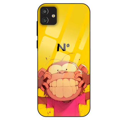 Grinning Monkey - Glass Case For Samsung Galaxy M13