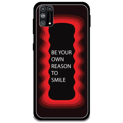 'Be Your Own Reason To Smile' - Red Armor Case For Samsung Models Samsung M21