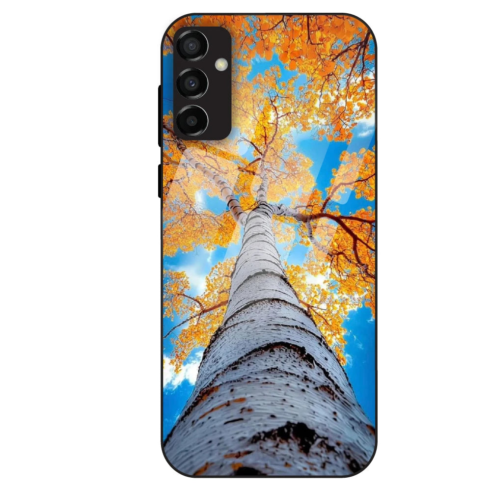 Autumn Tree Sky View - Glass Case For Samsung Galaxy M23