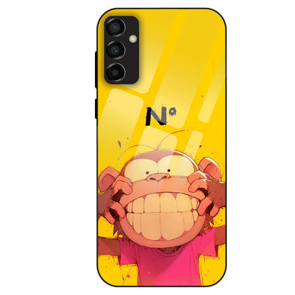 Grinning Monkey - Glass Case For Samsung Galaxy M23