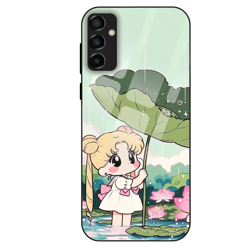 Lotus Girl Aesthetic - Glass Case For Samsung Galaxy M23