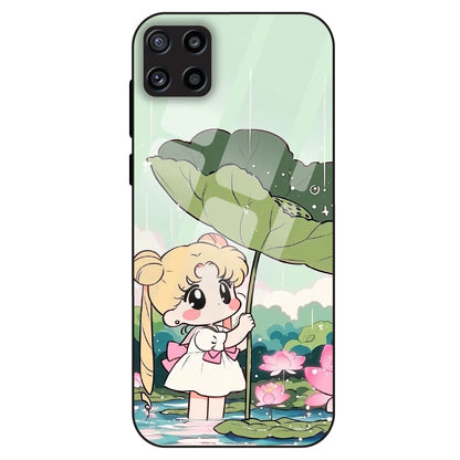 Lotus Girl Aesthetic - Glass Case For Samsung Galaxy M32