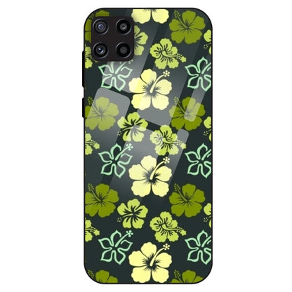 Green Hibiscus - Glass Case For Samsung Galaxy M32