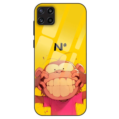 Grinning Monkey - Glass Case For Samsung Galaxy M32
