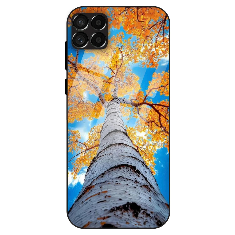 Autumn Tree Sky View - Glass Case For Samsung Galaxy M33