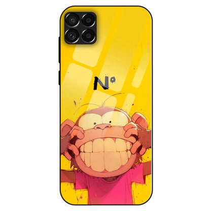 Grinning Monkey - Glass Case For Samsung Galaxy M33