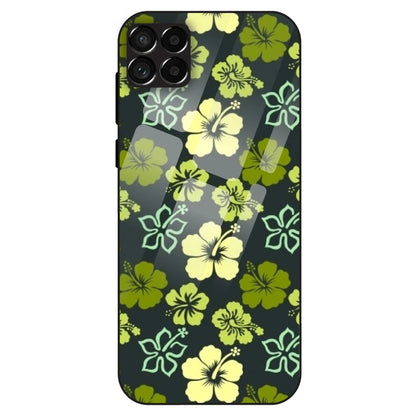 Green Hibiscus - Glass Case For Samsung Galaxy M33