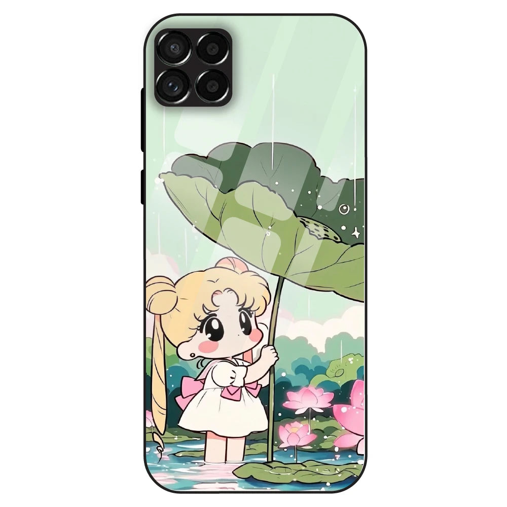Lotus Girl Aesthetic - Glass Case For Samsung Galaxy M33