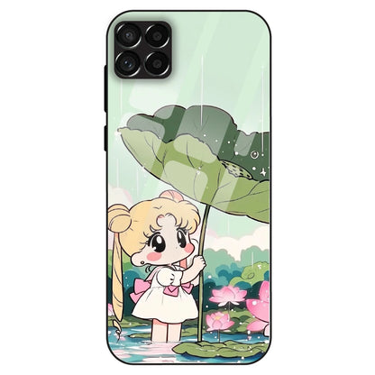 Lotus Girl Aesthetic - Glass Case For Samsung Galaxy M33