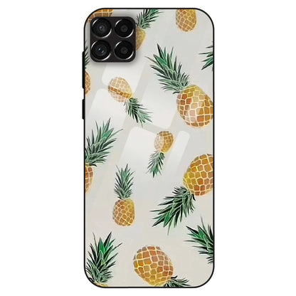 Pineapple Pattern - Glass Case For Samsung Galaxy M33
