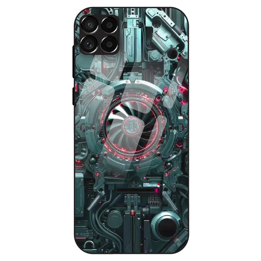 Cybernetic Engine - Glass Case For Samsung Galaxy M33
