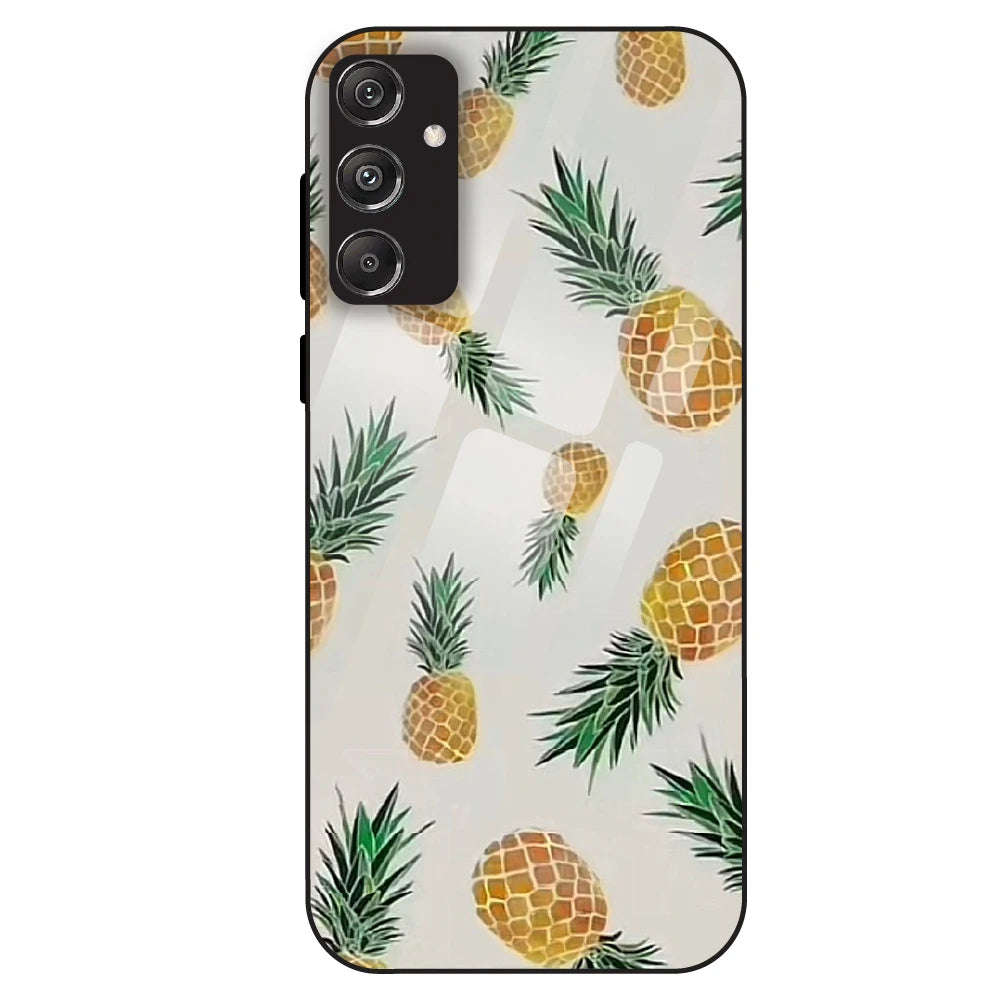 Pineapple Pattern - Glass Case For Samsung Galaxy M34