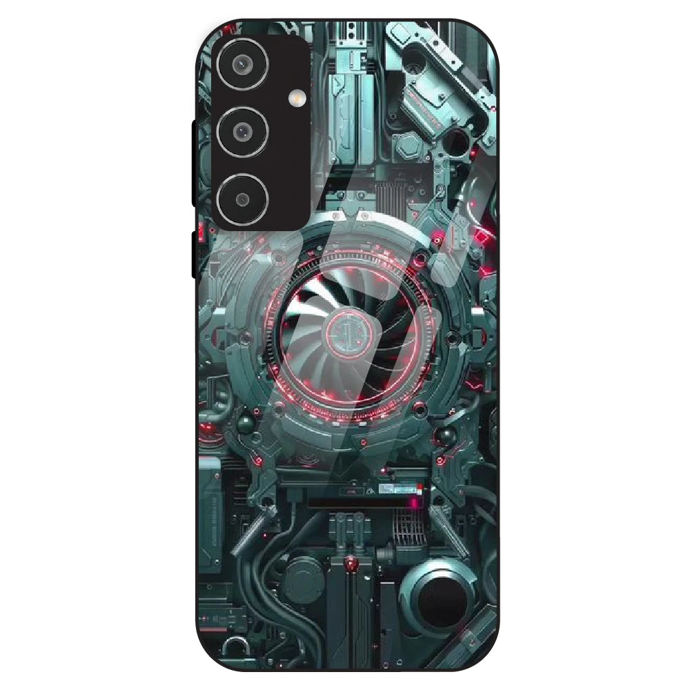 Cybernetic Engine - Glass Case For Samsung Galaxy M35