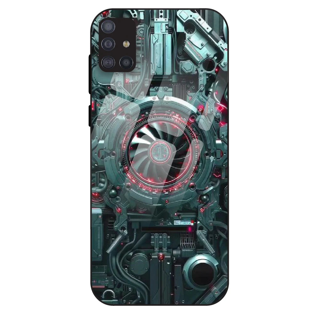 Cybernetic Engine - Glass Case For Samsung Galaxy M51