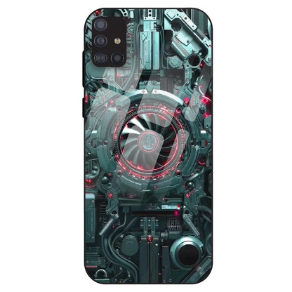 Cybernetic Engine - Glass Case For Samsung Galaxy M51