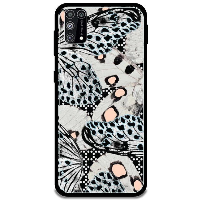 White Butterflies - Armor Case For Samsung Models Samsung Galaxy M31