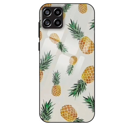 Pineapple Pattern - Glass Case For Samsung Galaxy M53