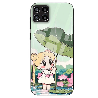 Lotus Girl Aesthetic - Glass Case For Samsung Galaxy M53