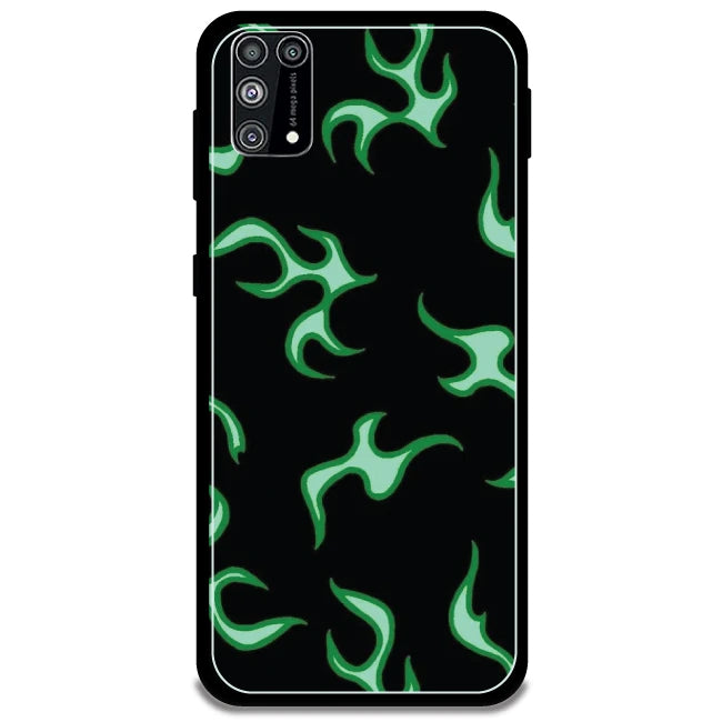 Green Flames - Armor Case For Samsung Models Samsung Galaxy M31