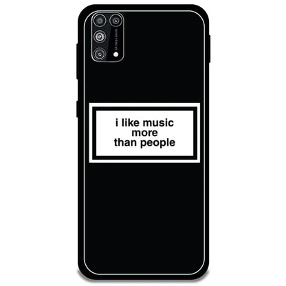 'I Like Music More Than People' - Armor Case For Samsung Models Samsung Galaxy M31