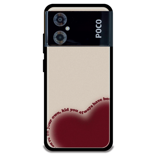 poco m4 5g Your On Your Own Kid metal silicon case