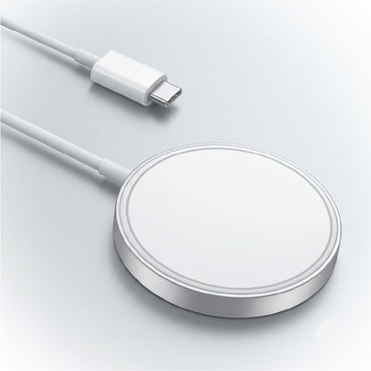 Slim magnetic wireless charger pad with USB-C connector