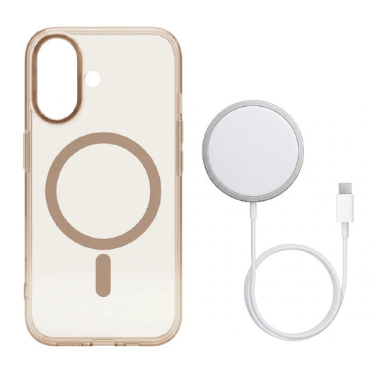 MagSafe case (Brown) with MagSafe charger