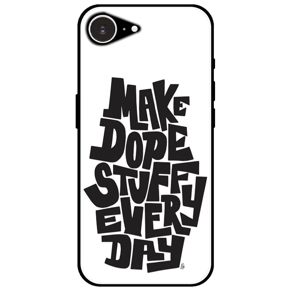 Make Dope Stuff Everyday - Glossy Metal Silicone Case for Apple iPhone 16e