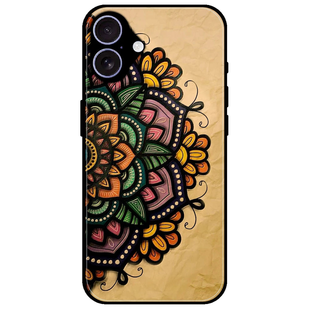 Mandala Art - Glossy Metal Silicone Case for Apple iPhone 17