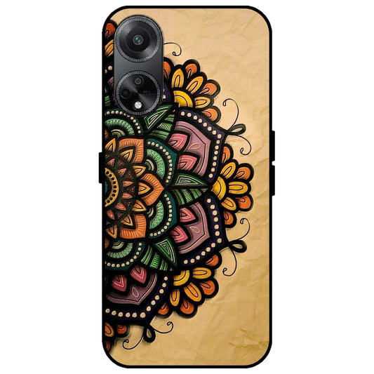 Mandala Art - Glossy Metal Silicone Case for Oppo F23 5G